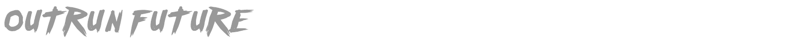 Outrun future font preview